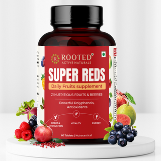 Super Reds Tablets with 21 Fruits & Berries for Antioxidants, Energy & Heart Health