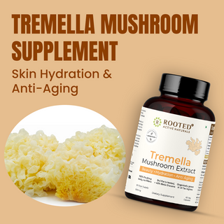 Tremella Mushroom Extract Capsules for Skin Hydration, Glow & Cellular Repair