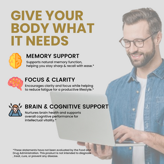 Organic Lion’s Mane Mushroom Powder for Focus, Memory & Brain Health