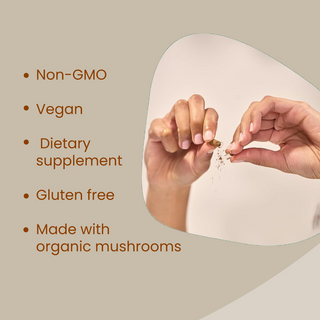 Shiitake Mushroom Extract Capsules for Immunity, Heart Health & Cholesterol Support