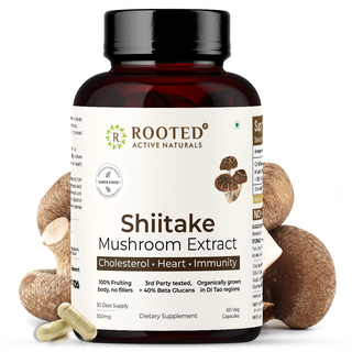 Shiitake Mushroom Extract Capsules for Immunity, Heart Health & Cholesterol Support