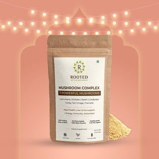 7 Mushroom Complex Powder for Heart, Liver, Gut, Energy & Immunity