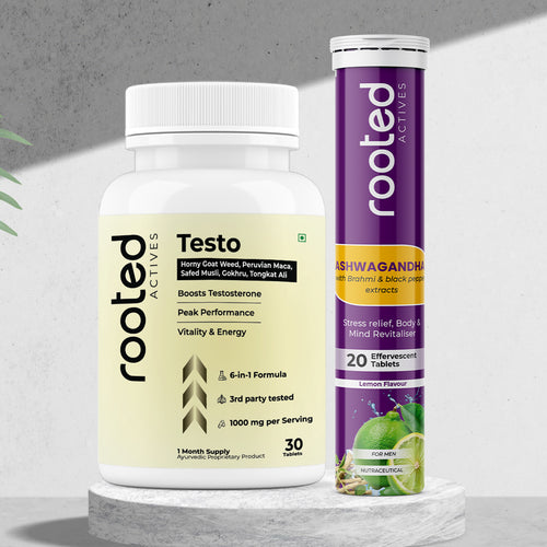 Testo - Natural Testosterone Support with Peruvian Maca, Tongkat Ali & Horny Goat Weed | Boost Energy & Stamina
