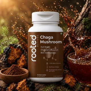 Rooted Actives Chaga Mushroom Extract Capsules