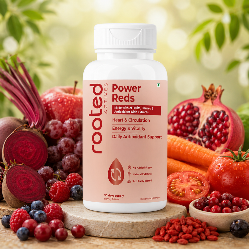 Rooted Actives Power Reds Tablets