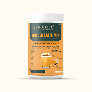 Golden Latte Mix with Nano Curcumin, Lion’s Mane Mushroom, MCT Powder | Haldi milk, Delicious mango flavour