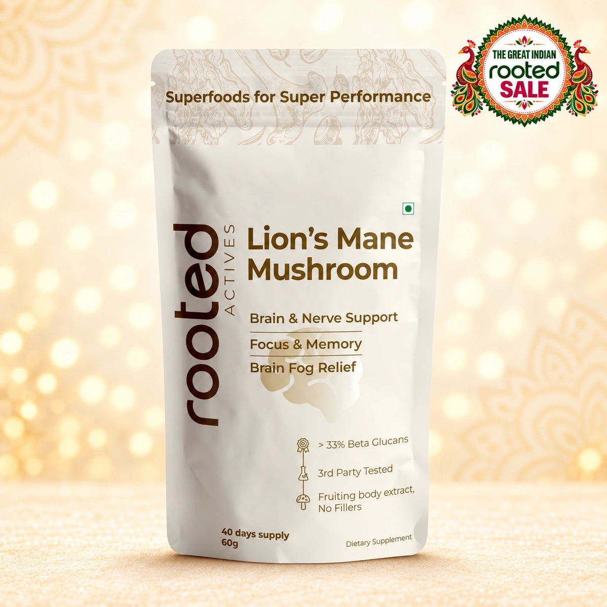 Lions mane mushroom powder