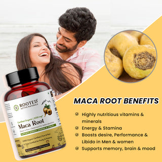 Maca Root Capsules Peruvian Superfood for Daily Vitality