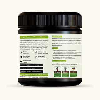 Plant Protein (Sweetened with natural Stevia, No Artificial sweeteners) 