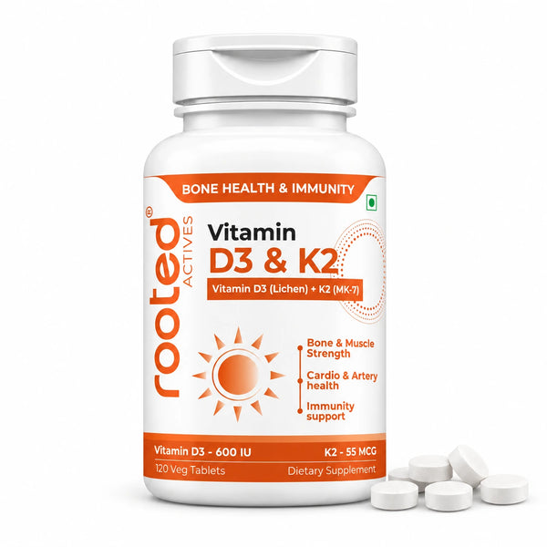 Rooted Actives Vitamin D3 & K2