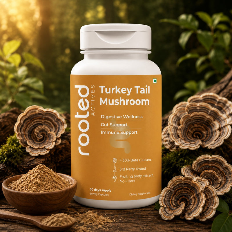Rooted Actives Turkey Tail Extract Capsules