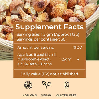 Organic Agaricus Blazei Extract Powder