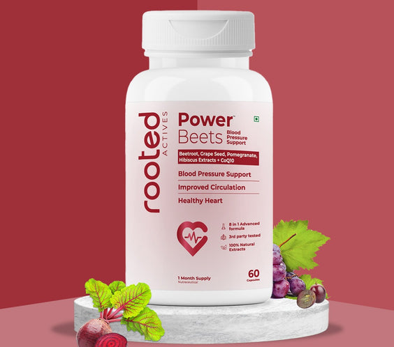 Power Beets BP Support – Beetroot & CoQ10 Formula for Balanced Blood Pressure