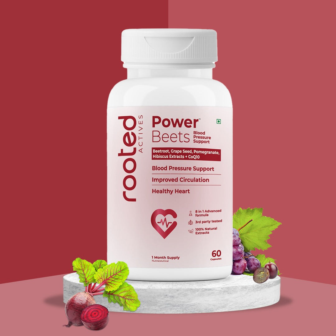 Power Beets BP Support – Beetroot & CoQ10 Formula for Balanced Blood Pressure