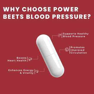 Power Beets BP Support – Beetroot & CoQ10 Formula for Balanced Blood Pressure