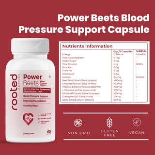 Power Beets BP Support – Beetroot & CoQ10 Formula for Balanced Blood Pressure