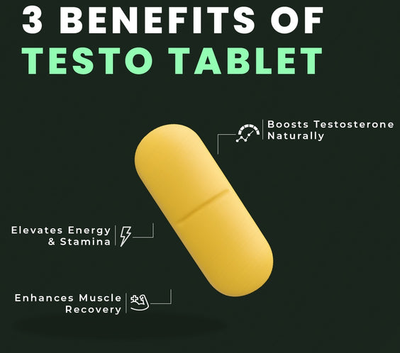 Testo - Natural Testosterone Support with Maca, Tongkat Ali & Horny Goat Weed | Boost Energy & Stamina