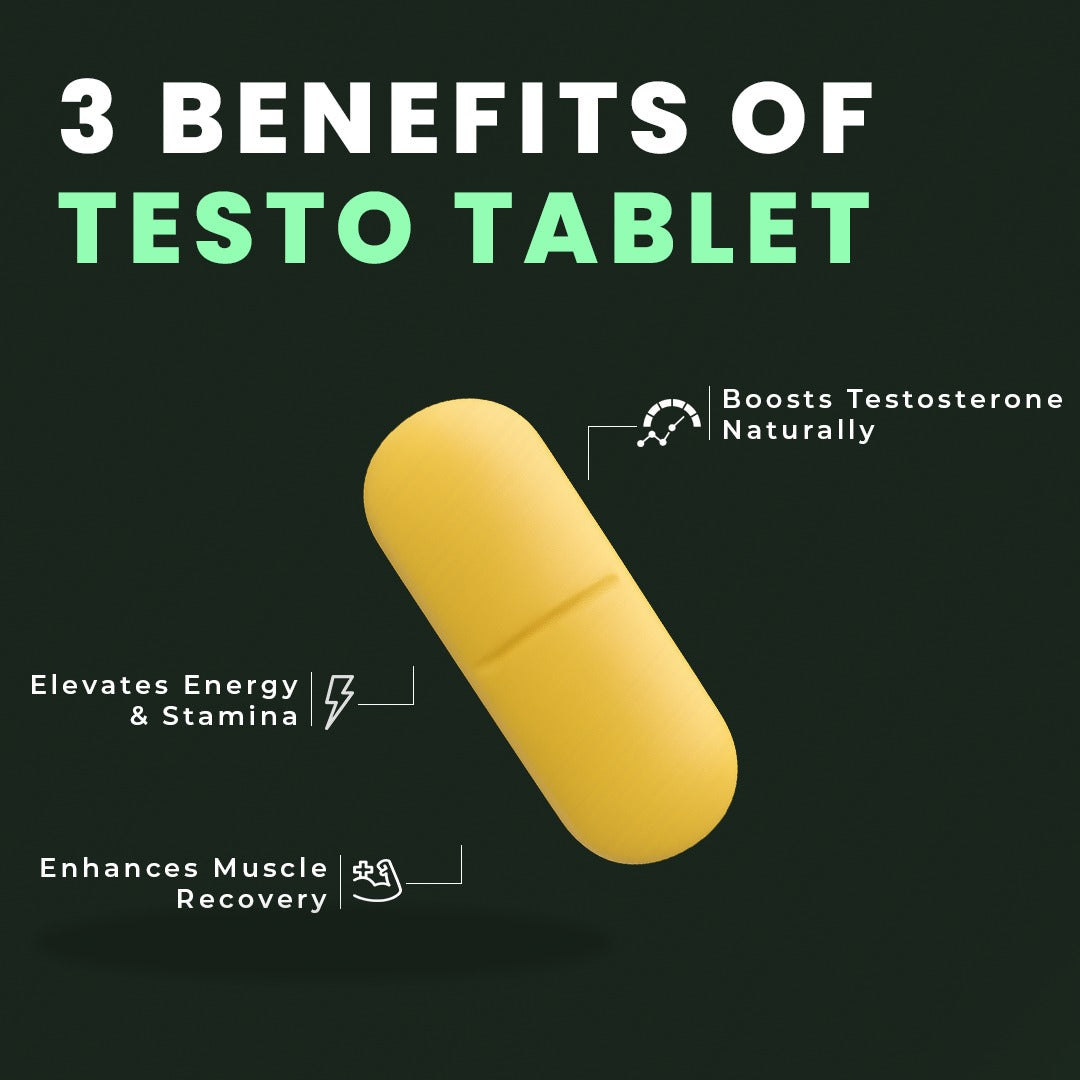 Testo - Natural Testosterone Support with Maca, Tongkat Ali & Horny Goat Weed | Boost Energy & Stamina