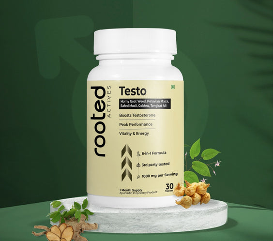 Testo - Natural Testosterone Support with Maca, Tongkat Ali & Horny Goat Weed | Boost Energy & Stamina