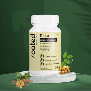 Testo - Natural Testosterone Support with Maca, Tongkat Ali & Horny Goat Weed | Boost Energy & Stamina