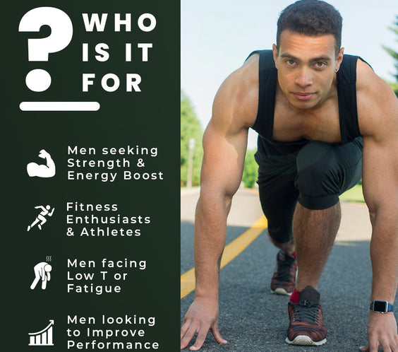 Testo - Natural Testosterone Support with Maca, Tongkat Ali & Horny Goat Weed | Boost Energy & Stamina