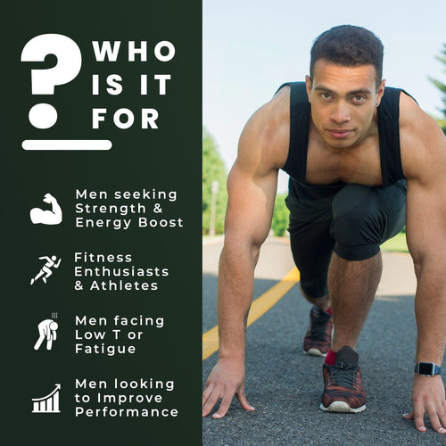 Testo - Natural Testosterone Support with Maca, Tongkat Ali & Horny Goat Weed | Boost Energy & Stamina