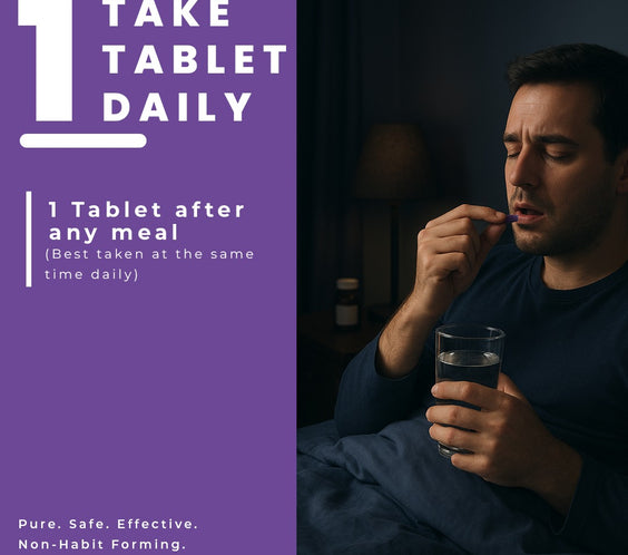 Calm Tablets | Stress Relief & Mood Support with KSM-66 Ashwagandha,  L-Theanine and Magnesium Glycinate