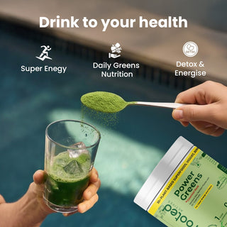 Power Greens Powder | Probiotics, and Enzymes | Alkalize, Detox & Energize Naturally