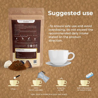 Mushroom Coffee | Lion’s Mane & Chaga | Espresso Flavour | Focus & Clean Energy