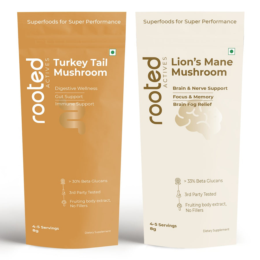 Lion's Mane Mushroom & Turkey Tail Mushroom Sample Pack