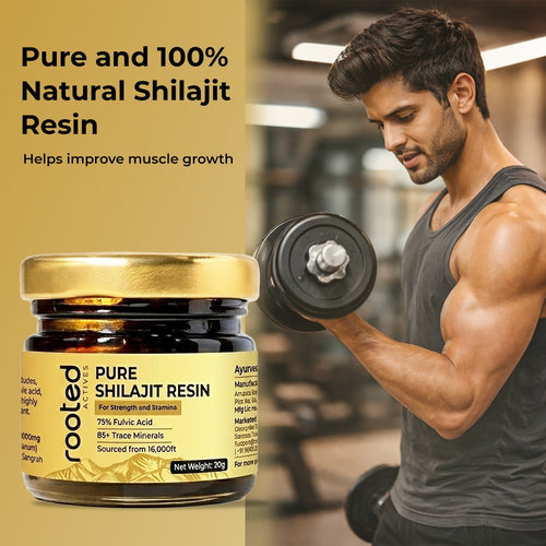 Rooted Actives Pure Shilajit Resin| 75% Fulvic Acid| 20g