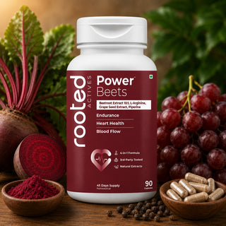 Rooted Actives Power Beets 90 Capsules