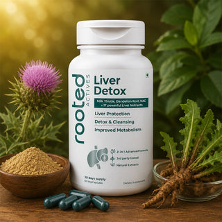 Rooted  Actives Liver Renew – 21-in-1 Liver Health & Cleansing Support Capsule