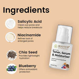 All-in-one Toner, Serum and Moisturiser (30 ml)