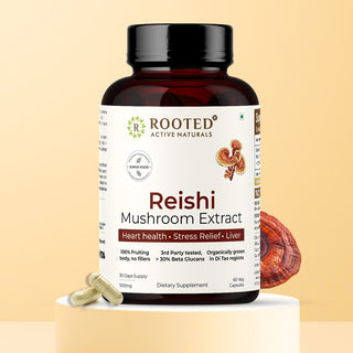 Rooted Reishi Mushroom Capsules for Calm, Clarity & Immunity