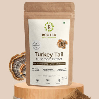 Turkey Tail Mushroom Extract Powder for Immunity, Gut Health & Antioxidant Support