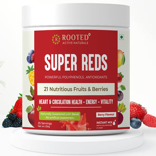 Super Reds – 21 Fruits & Berries in One Scoop for Antioxidants, Heart Health & Detox