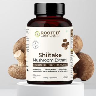 Shiitake Mushroom Extract Capsules for Immunity, Heart Health & Cholesterol Support