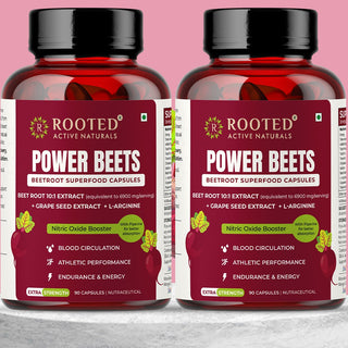 Power Beets Beet Root Capsules (Pack of Two )