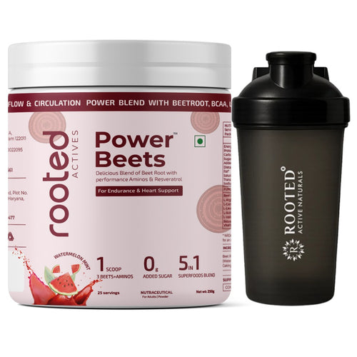 Power Beets - Beetroot + Amino's Drink mix for natural energy & heart health (Zero Sugar, Watermelon Mint)