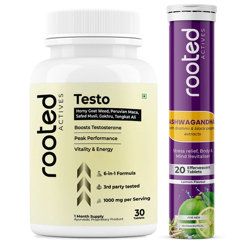 Testo - Natural Testosterone Support with Peruvian Maca, Tongkat Ali & Horny Goat Weed | Boost Energy & Stamina