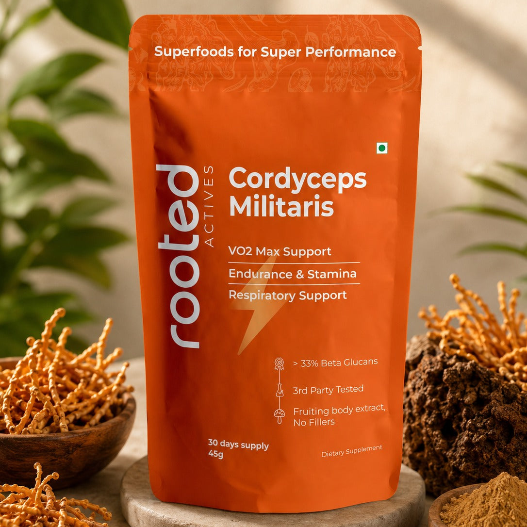 Rooted Actives Organic Cordyceps Militaris Extract Powder