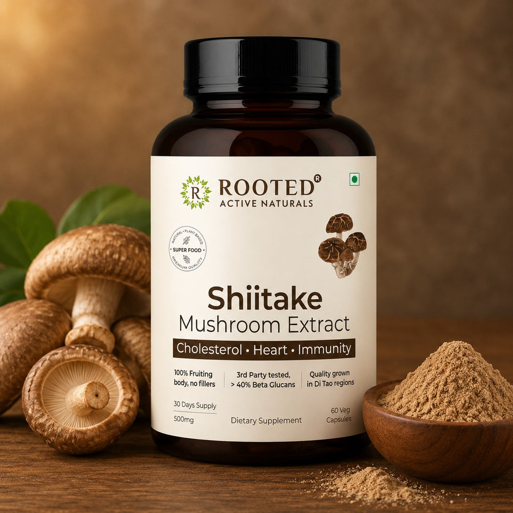 Rooted Actives Shiitake Mushroom Extract Capsules