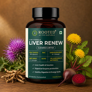 Rooted  Actives Liver Renew – 21-in-1 Liver Health & Cleansing Support Capsule