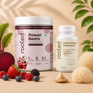 Lion’s Mane Capsules x Power Beets – Brain Clarity Meets Healthy Heart