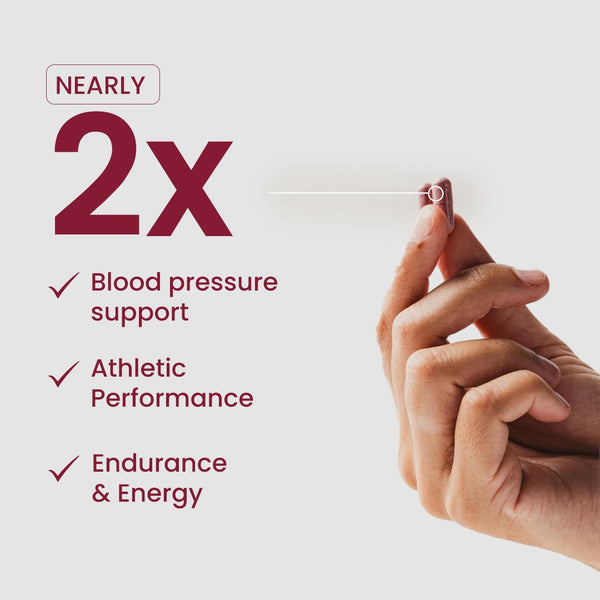 Rooted Active's PowerBeets - Beet Root Capsules with L-Arginine, 1000mg Serving | 10:1 Beetroot Extract, Helps Support Nitric Oxide Production, Heart Health with Grape Seed Extract (60 Caps)