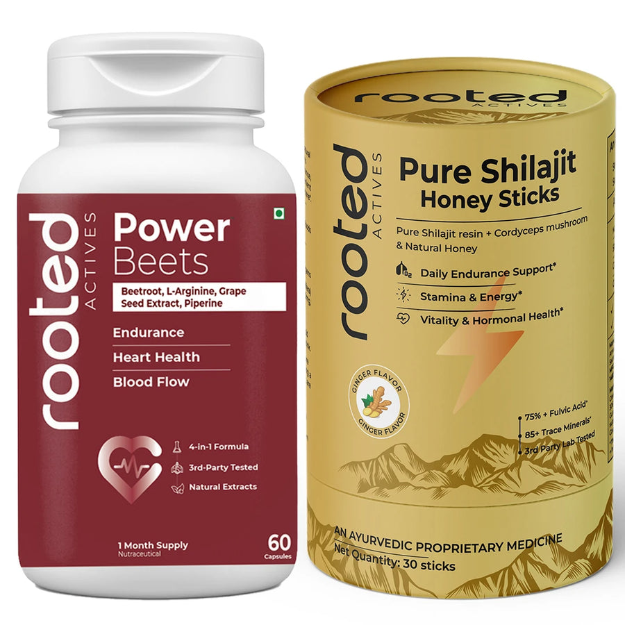 Power Beets and Shilajit Honey Sticks Combo