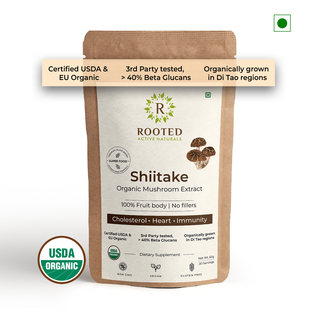 USDA Organic Shiitake Mushroom Extract Powder,  > 40% Beta Glucans