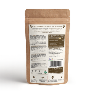 USDA Organic Turkey Tail Mushroom Extract Powder, > 35% Beta Glucans