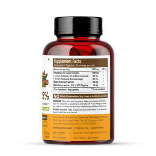 Organic Turmeric Curcumin With Black Pepper Extract